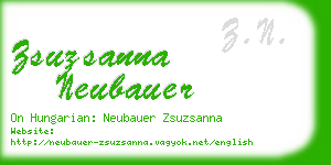 zsuzsanna neubauer business card
